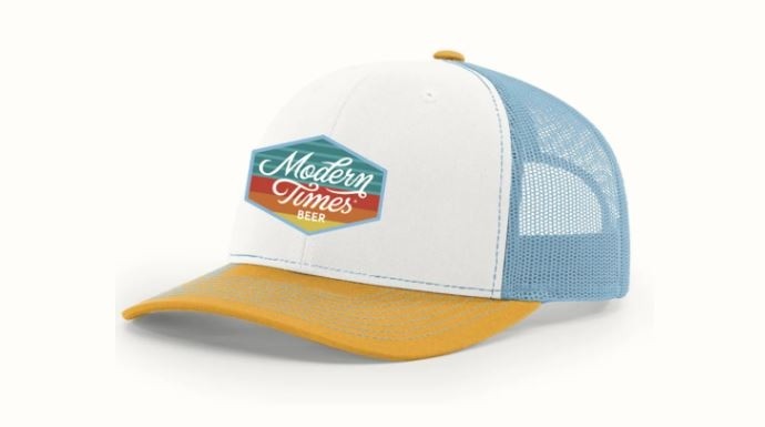 Hat - Trucker (White/Yellow/Blue)