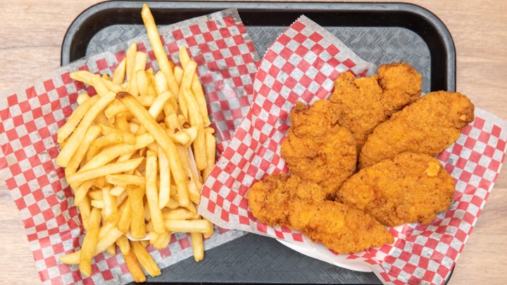 Chicken Fingers (5pc)  W/Fries