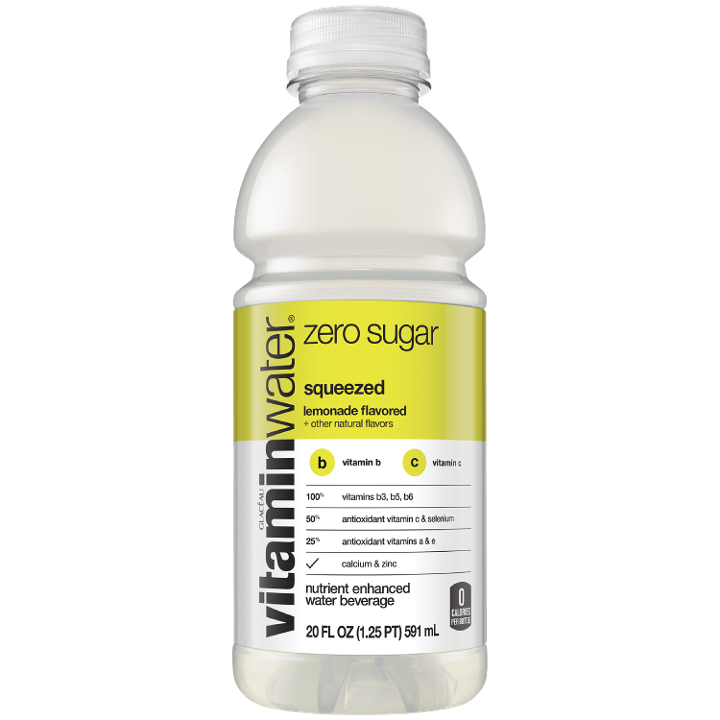Vitamin Water Zero Sugar Lemonade, 20oz Bottle