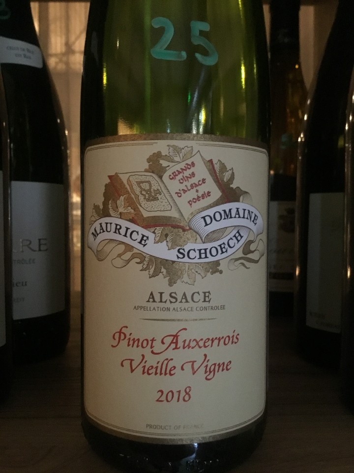 Pinot Auxerrois,  Maurice Schoech, Alsace, France, 2018