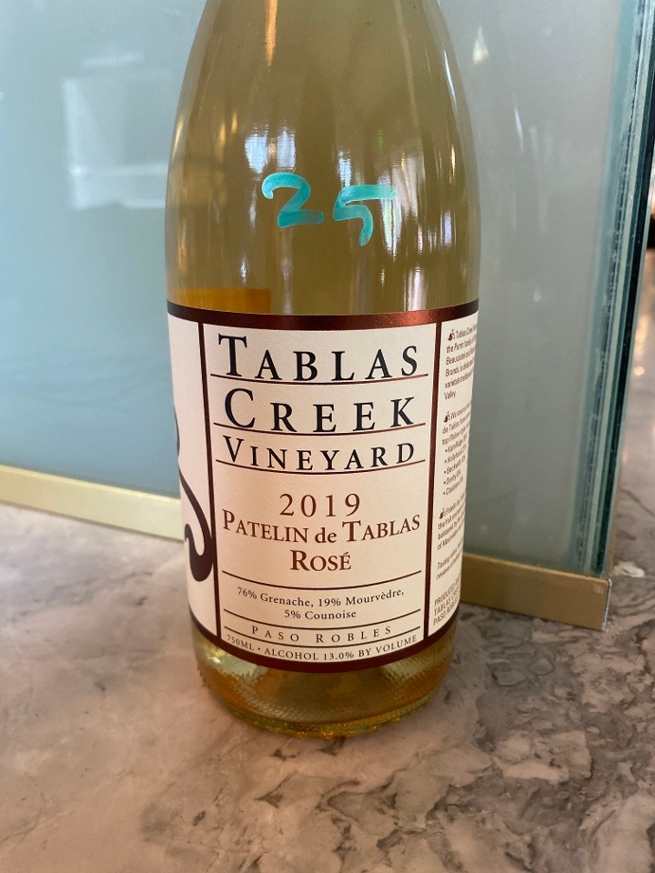 Grenache Blend, Tablas Creek "Patelin de Tablas Rosé" Paso Robles, 2019