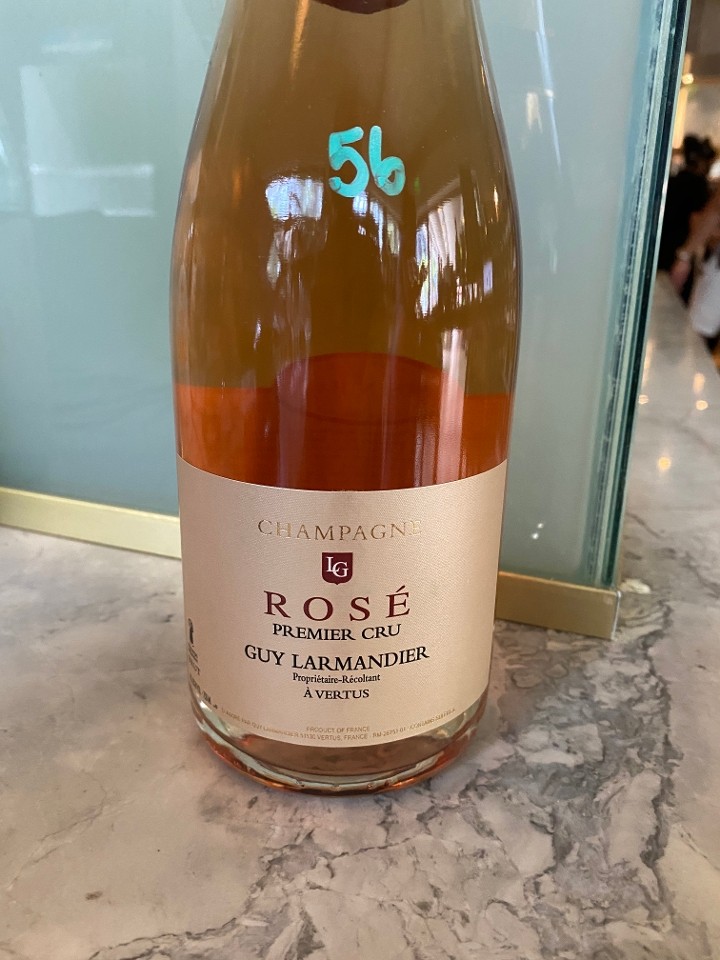 Champagne Rosé, Guy Larmandier "Rosé Premier Cru" France NV