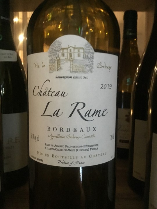 Sauvignon Blanc, Chateau La Rame,  Bordeaux, France, 2019