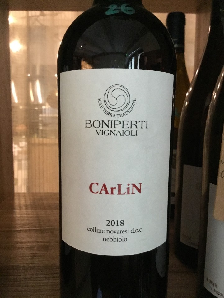 Nebbiolo, Boniperti "Carlin" Colline Novaresi, Italy, 2018