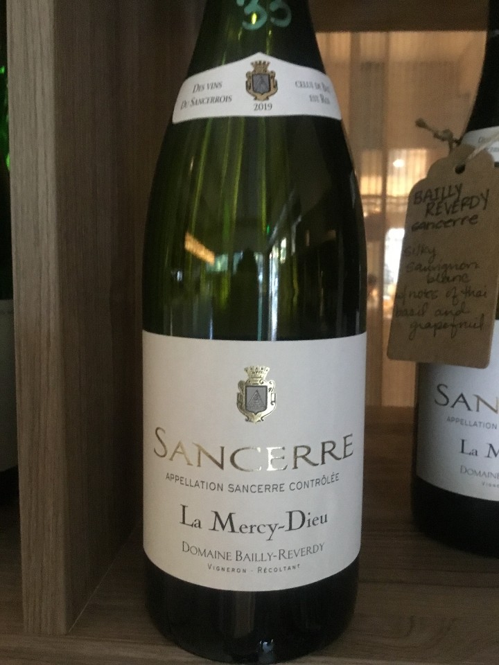 Sauvignon Blanc, Bailly-Reverdy "Le Mercy-Dieu" Sancerre, France, 2019