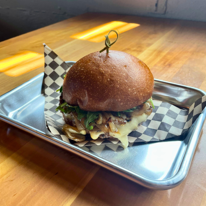 Mushroom Arugula Burger