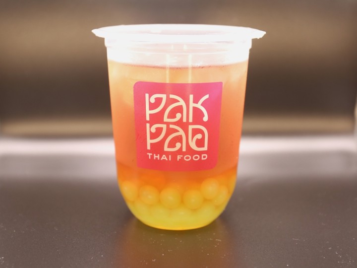 Passion Fruit Black Tea Boba