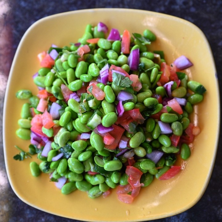Spicy Edamame (Soybean) Salad (Vegan)