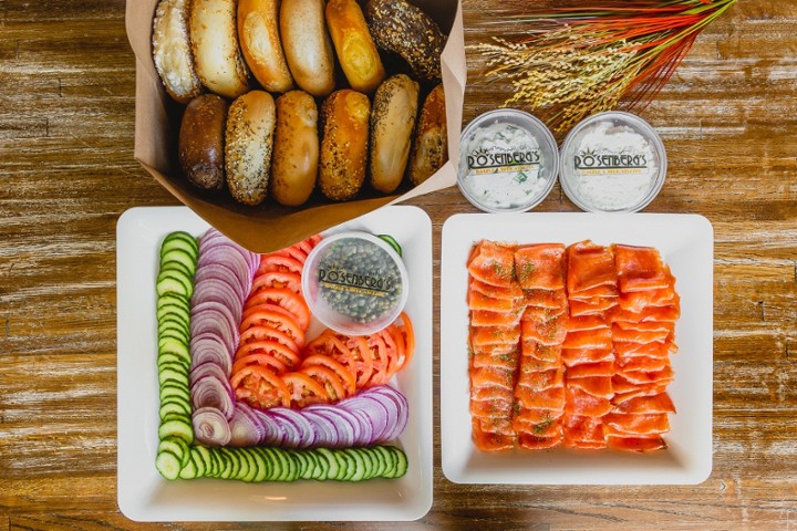 Bagels And Lox Platter (Serves 10)