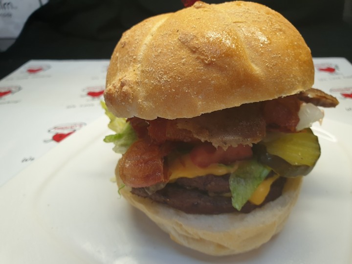 DBL Bacon Gyro Burger