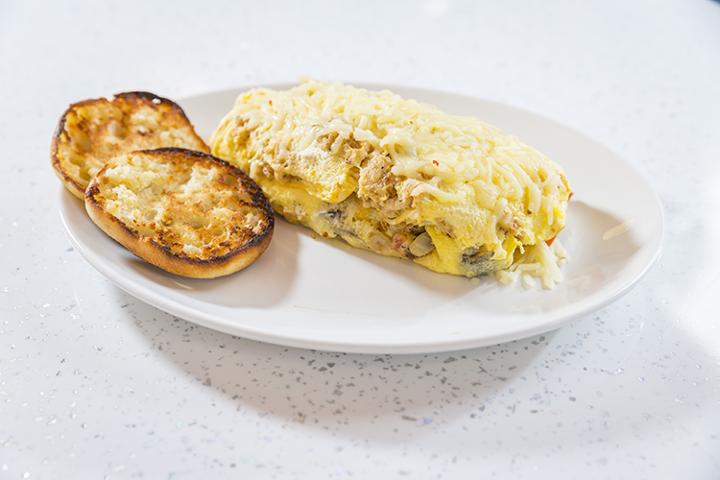 Philly Chicken Omelet