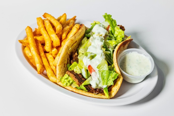Gyro with side fries