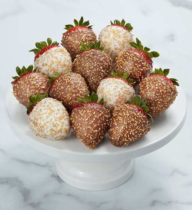 GOLD SPARKLE STRAWBERRIES