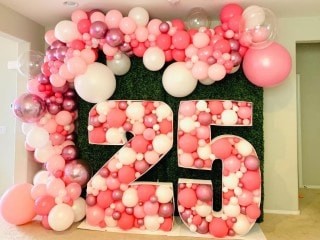 2 MARQUEE NUMBERS + 3/4 ARCH PACKAGE