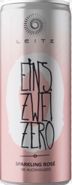 (Non-Alcoholic) Sparkling Rosé (Can), Leitz 'Eins Zwei Zero'
