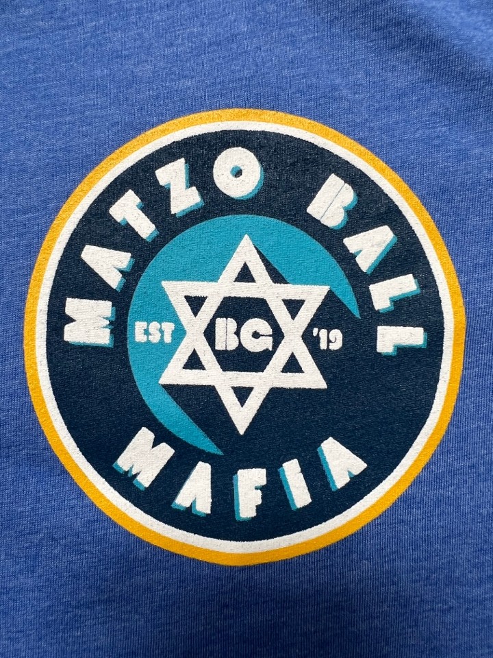 Blue Matzo Ball Mafia T-Shirt Large