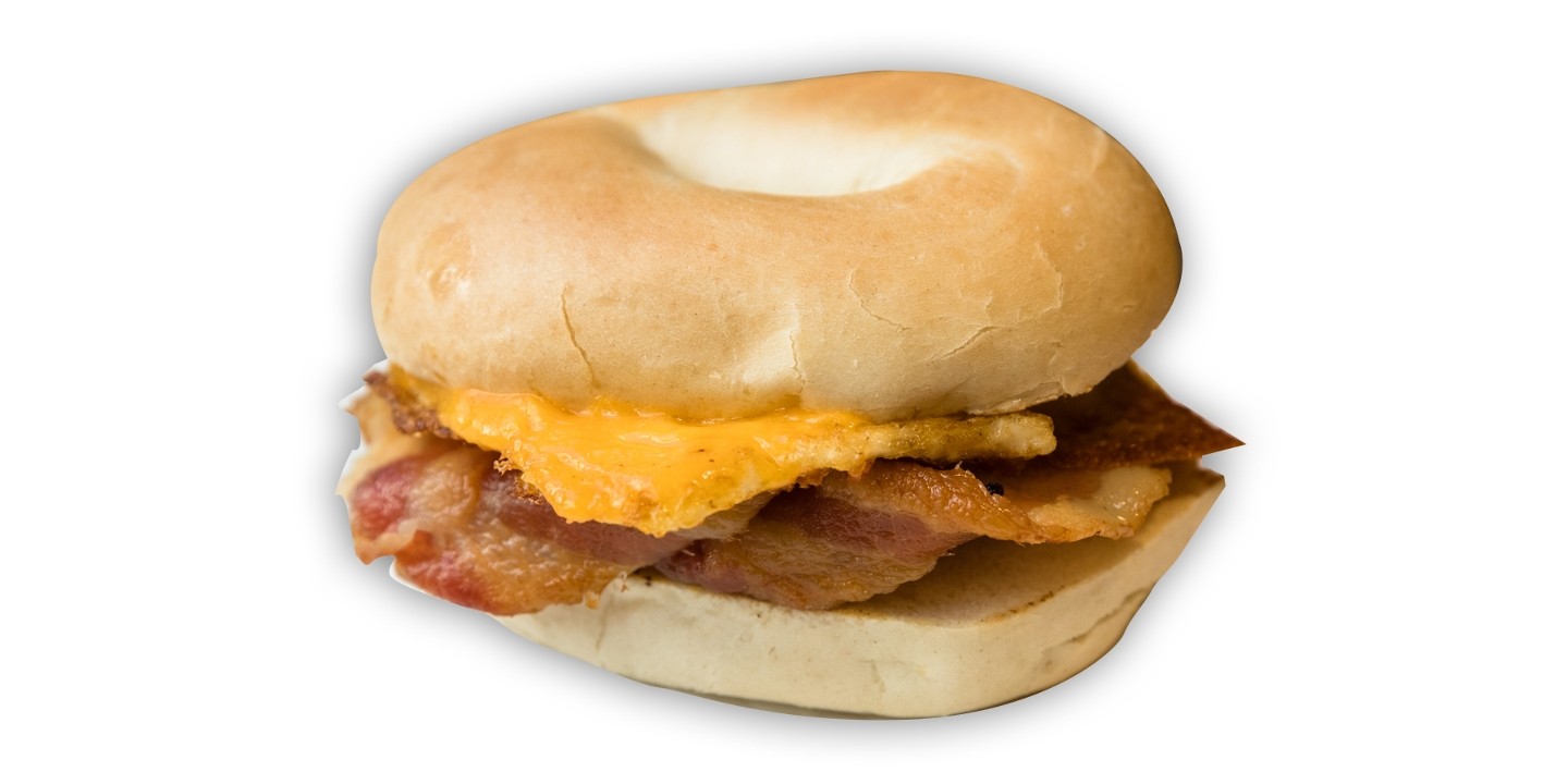 Bacon, Egg & Cheese on Bagel