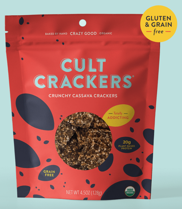 Cult Crackers, Crunchy Cassava, 4.5 oz