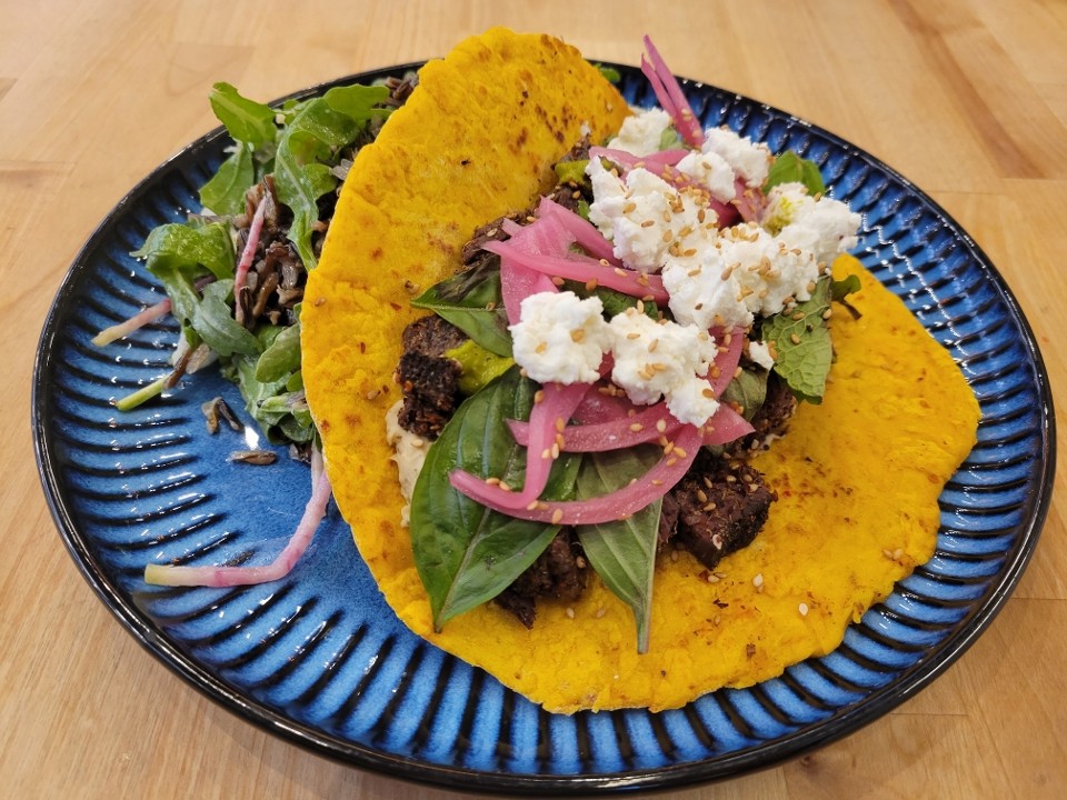 Local Foods Rice Village Skirt Steak Pita