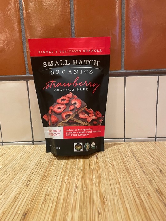 Small Batch Organics, Strawberry Bark 8 oz.