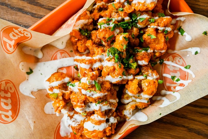 Buffalo Cauliflower Popcorn