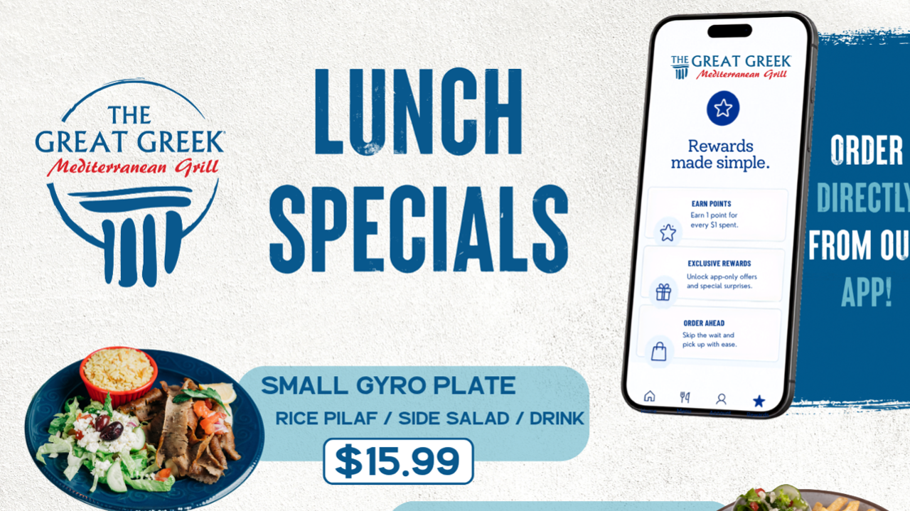 The Great Greek Mediterranean Grill - Oceanside
