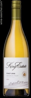 Pinot Gris, King Estate's 1/2 bottle