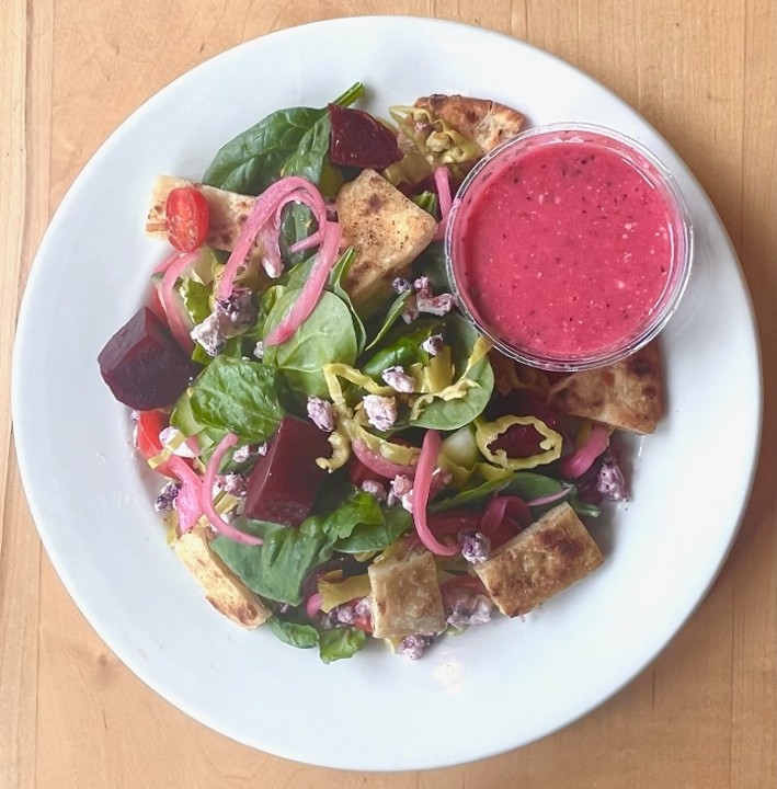 Fatoush Salad w/ Beet Za'atar Vinaigrette