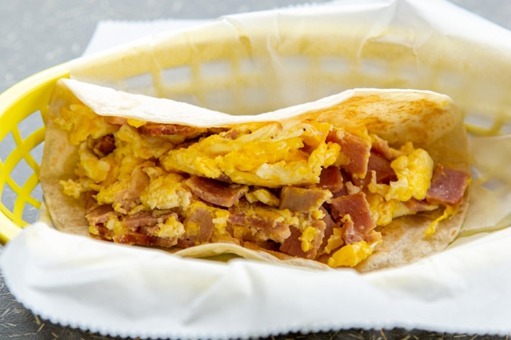 3. Egg & Ham Taco