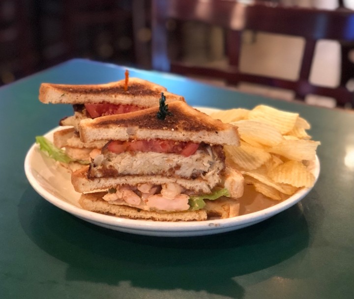 Seafood Club Sandwich