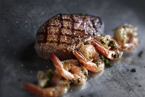 Grilled Shrimp and Sirloin