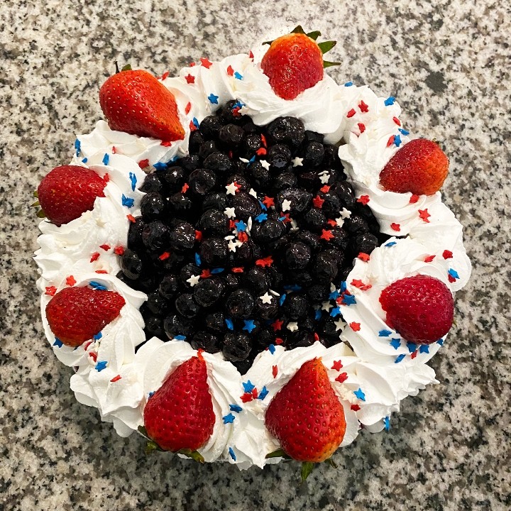 Berry Patriotic Ice Cream Pie