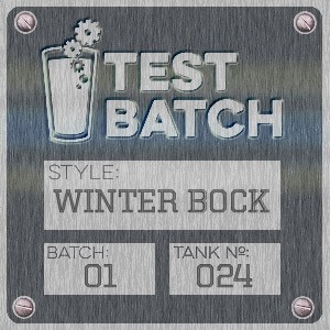 Crowler of Test Batch: Winter Bock