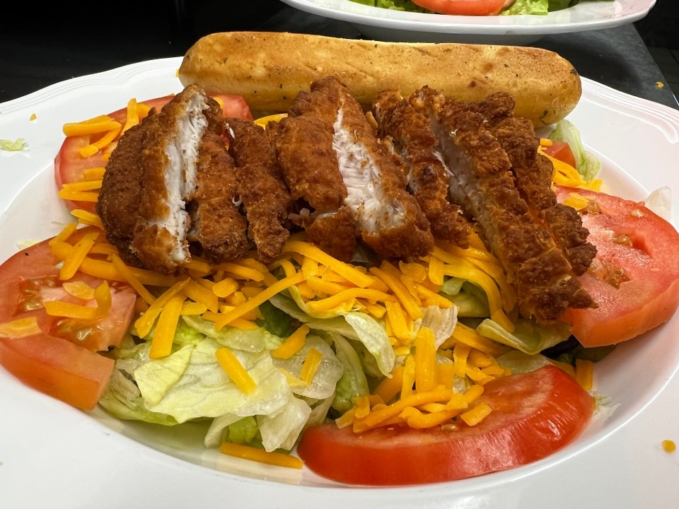 Fried Chicken  Strips Salad