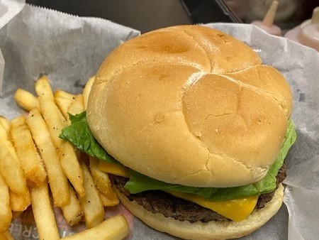 Cheese Burger & Fries