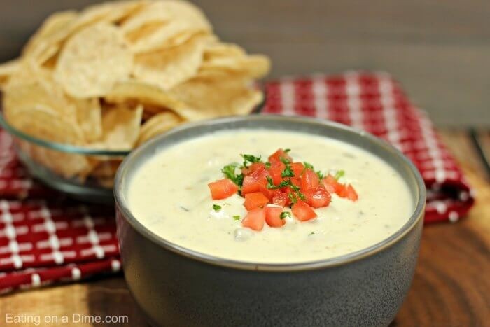 Chips with Queso Dip