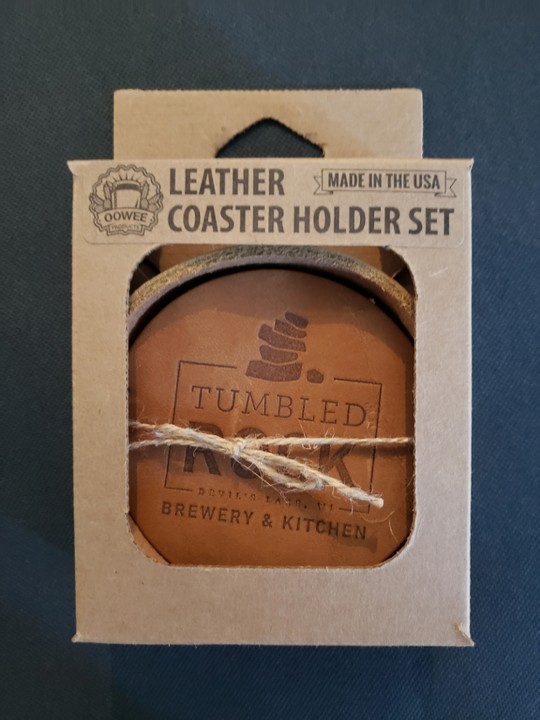 Leather Coaster 4 pack