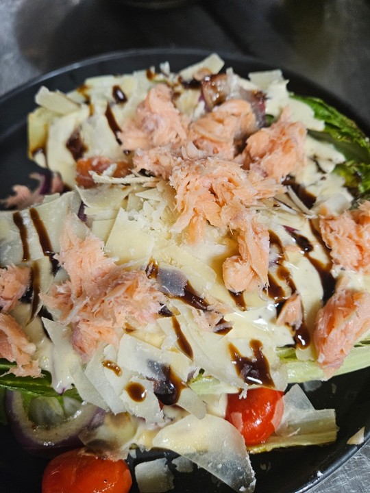 Grilled Romaine and Smoked Salmon Salad