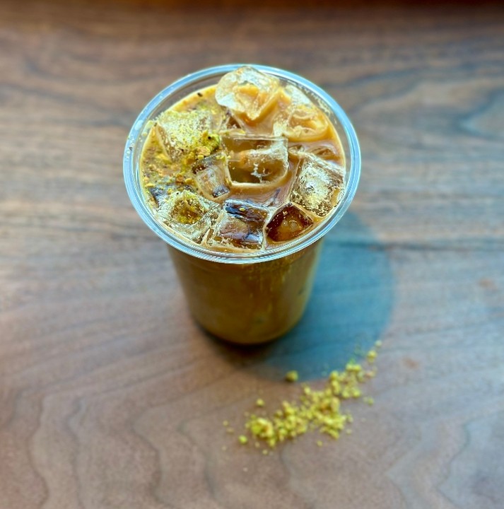 ICED PISTACHIO HONEY LATTE