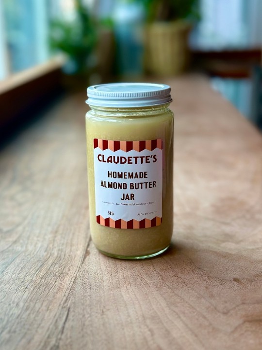 HOMEMADE ALMOND BUTTER JAR (12oz)