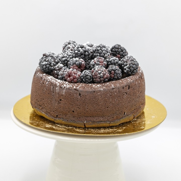 Flourless Chocolate Cake with Berries