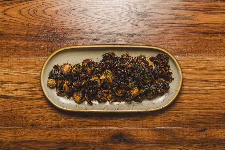 Bourbon Honey Soy Brussel Sprouts