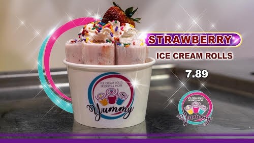 Strawberry Ice Cream Roll