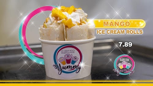 Mango Ice Cream Roll