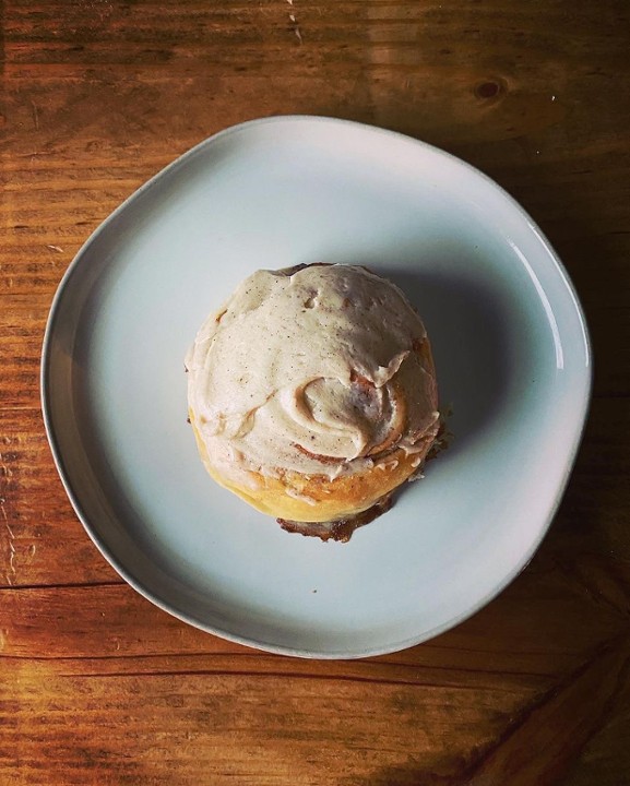 Ube Frosted Cinnamon Roll