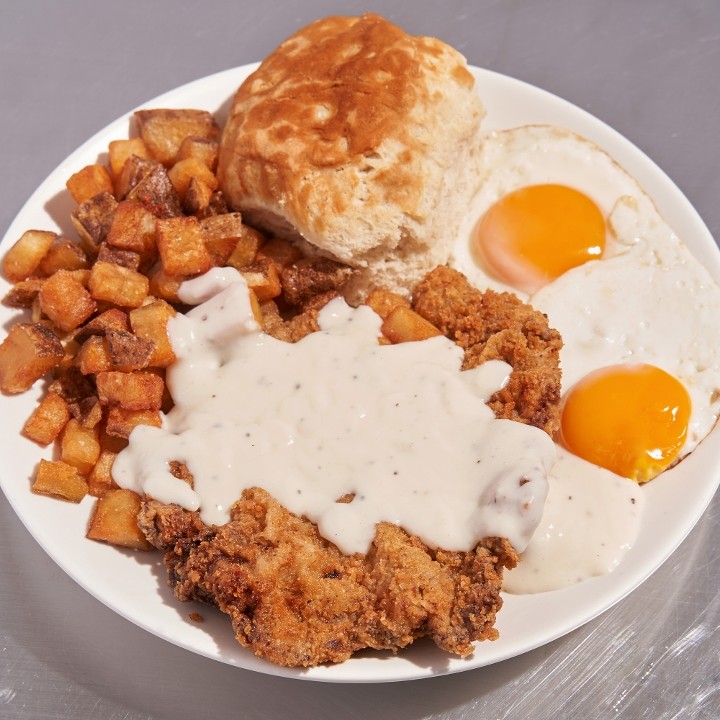 Chicken Fry and Eggs