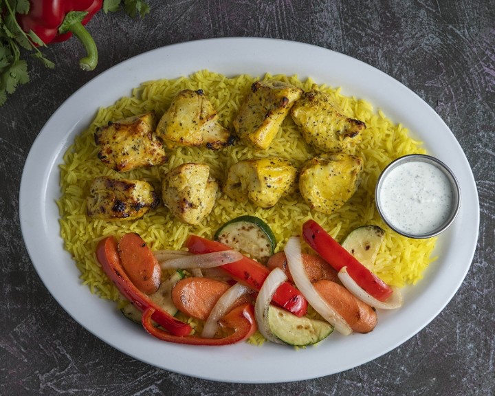 Chicken Kabob Plate