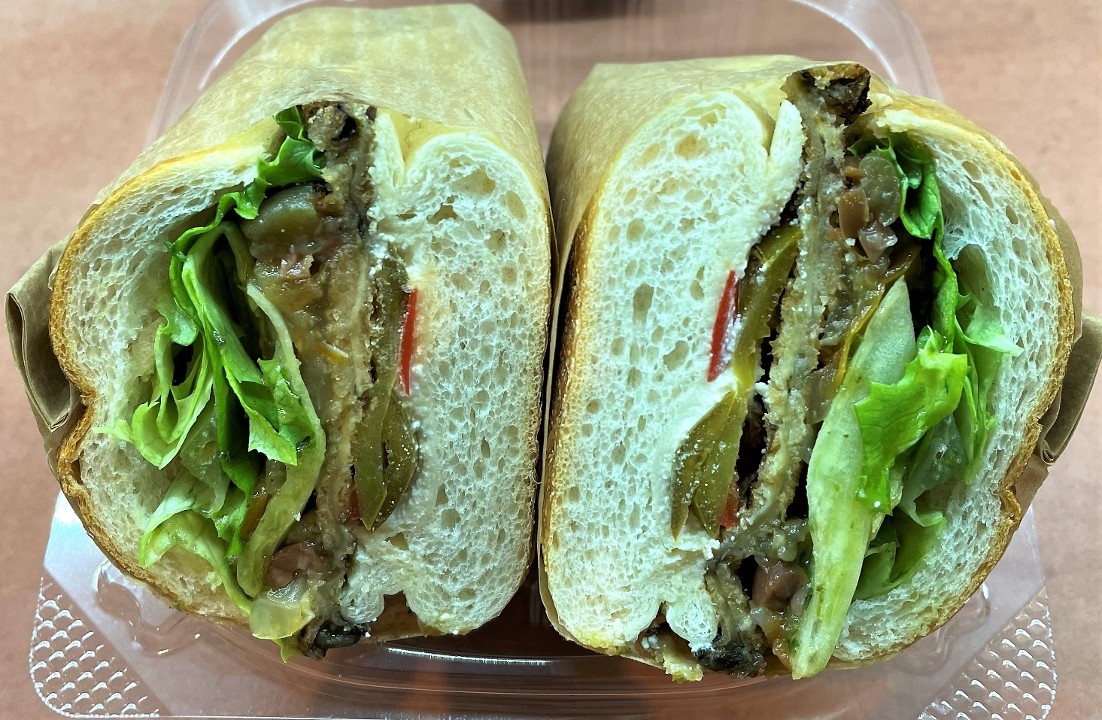 "Leftover" Eggplant Sandwich