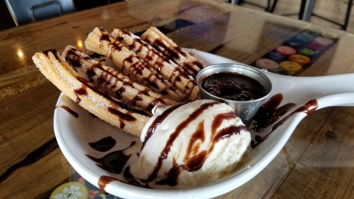 CHOCOLATE COVERED CHURROS