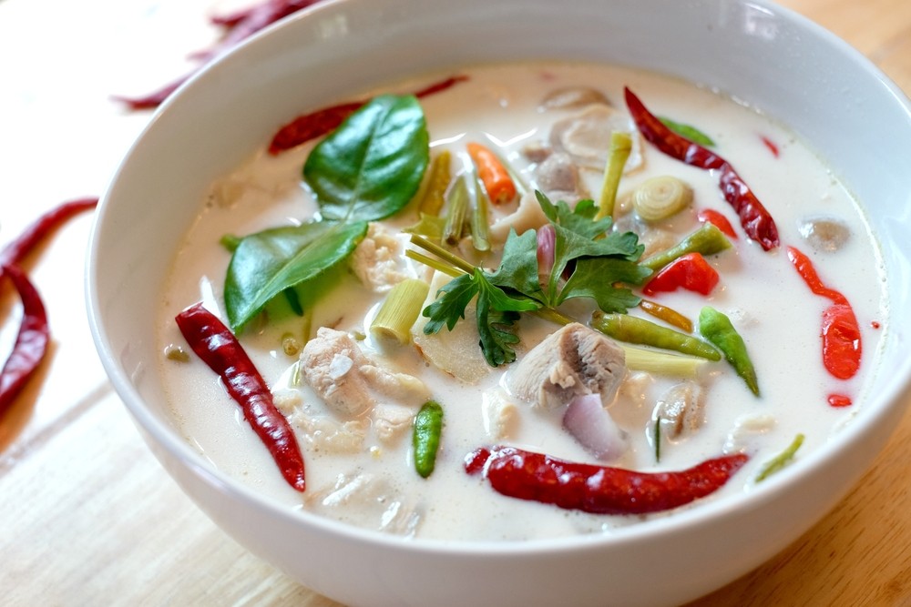 Tom Kha Tofu Coconut Soup  Vegan
